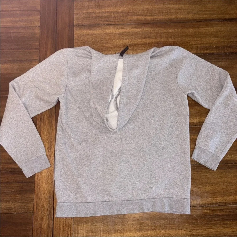 Adidas Pullover Hoodie Men Sz M Gray Sweatshirt Gold Liquid Foil